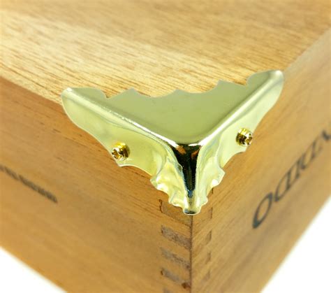 jewelry box metal corners|metal corners for wood cabinets.